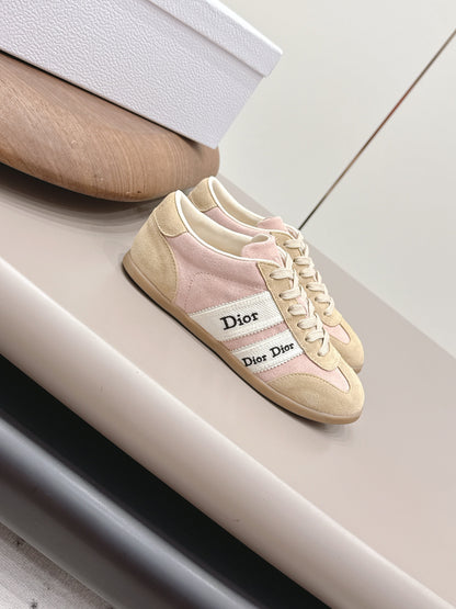 CD 26A Casual Sneakers Beige Light Pink Suede 739338