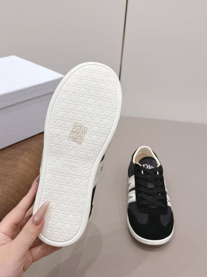 CD 26A Casual Sneakers Black Lycra Fabric Suede 739336