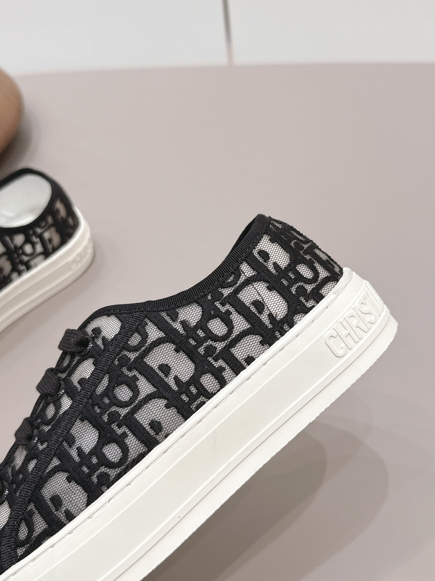 CD Walk'n'Dior Sneaker White Black Cotton Mesh 739318