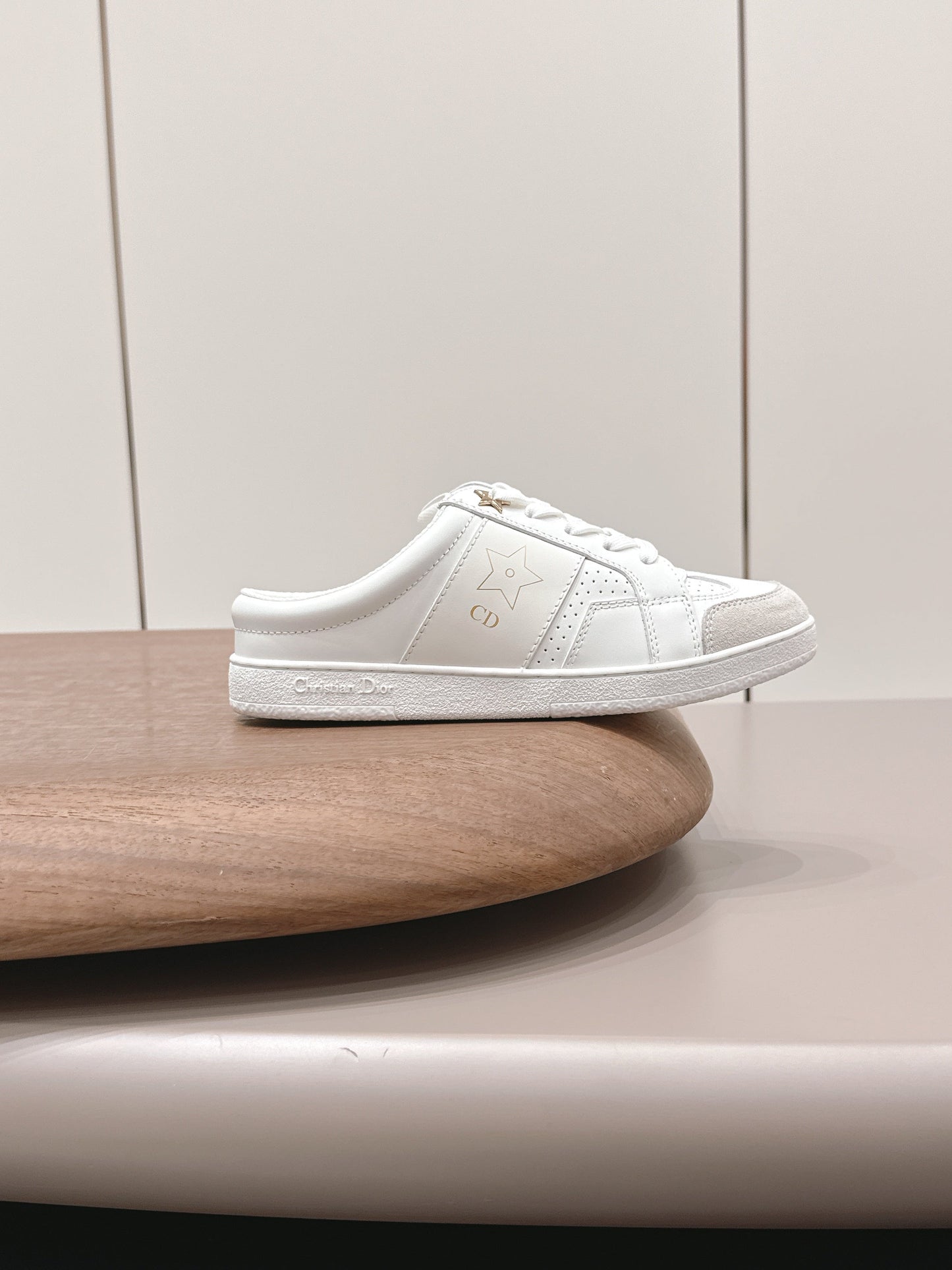 CD Dior Mule Full White Suede Leather 739312