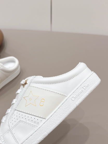 CD Dior Mule Full White Suede Leather 739312