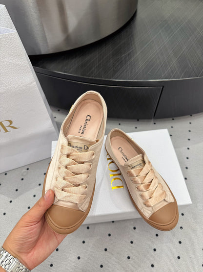 Dior Lucky Sneaker Beige Satin  618070