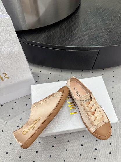 Dior Lucky Sneaker Beige Satin  618070