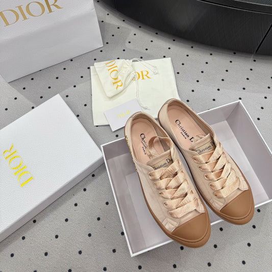 Dior Lucky Sneaker Beige Satin  618070