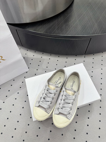 Dior Lucky Sneaker Grey Satin 618073
