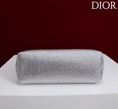 Dior 2026 Strass Embellished Bow Bag Leather 160744