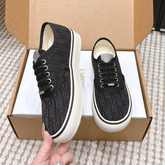 CD Saltwind Sneaker Black Oblique Jacquard Cotton 632435