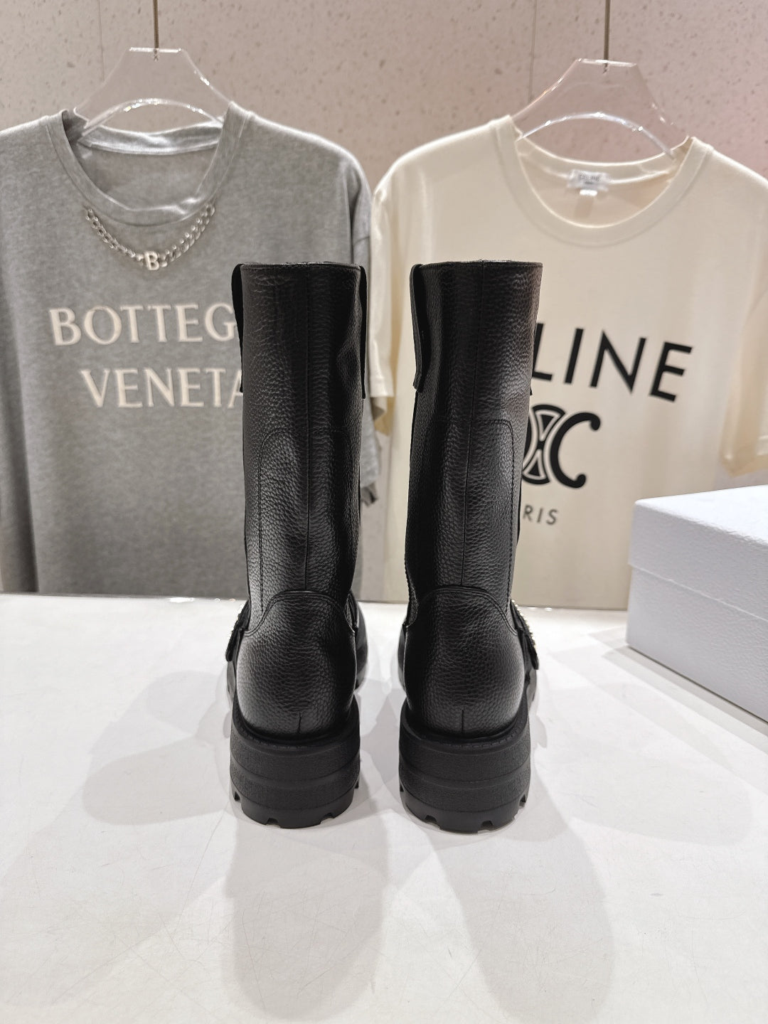 CD  D-Quest Boot 35mm Black Grained Calfskin 492054