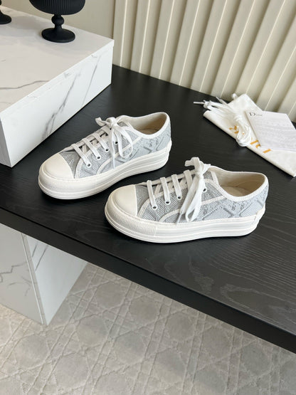 CD Dioriviera Walk'n'Dior Sneaker Grey Cotton 851245