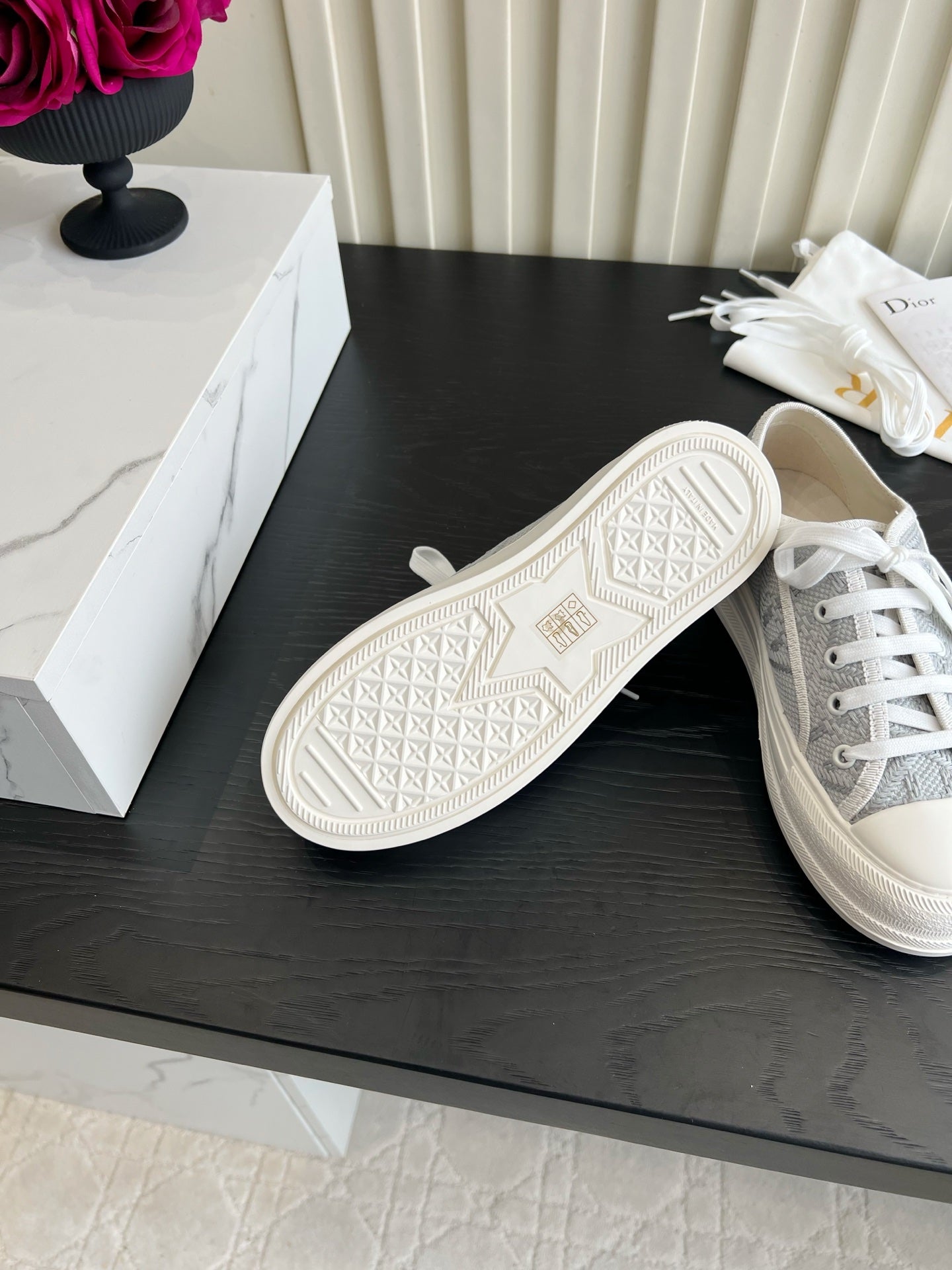 CD Dioriviera Walk'n'Dior Sneaker Grey Cotton 851245