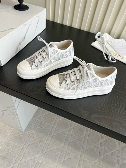 CD Dioriviera Walk'n'Dior Sneaker Grey White Cotton 851247