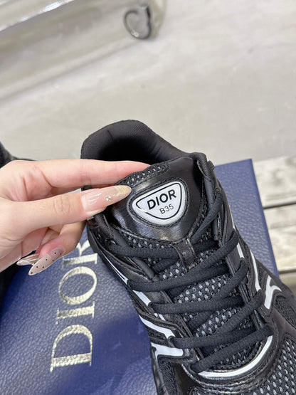 CD 26s Sneaker Black Mesh Suede 905042