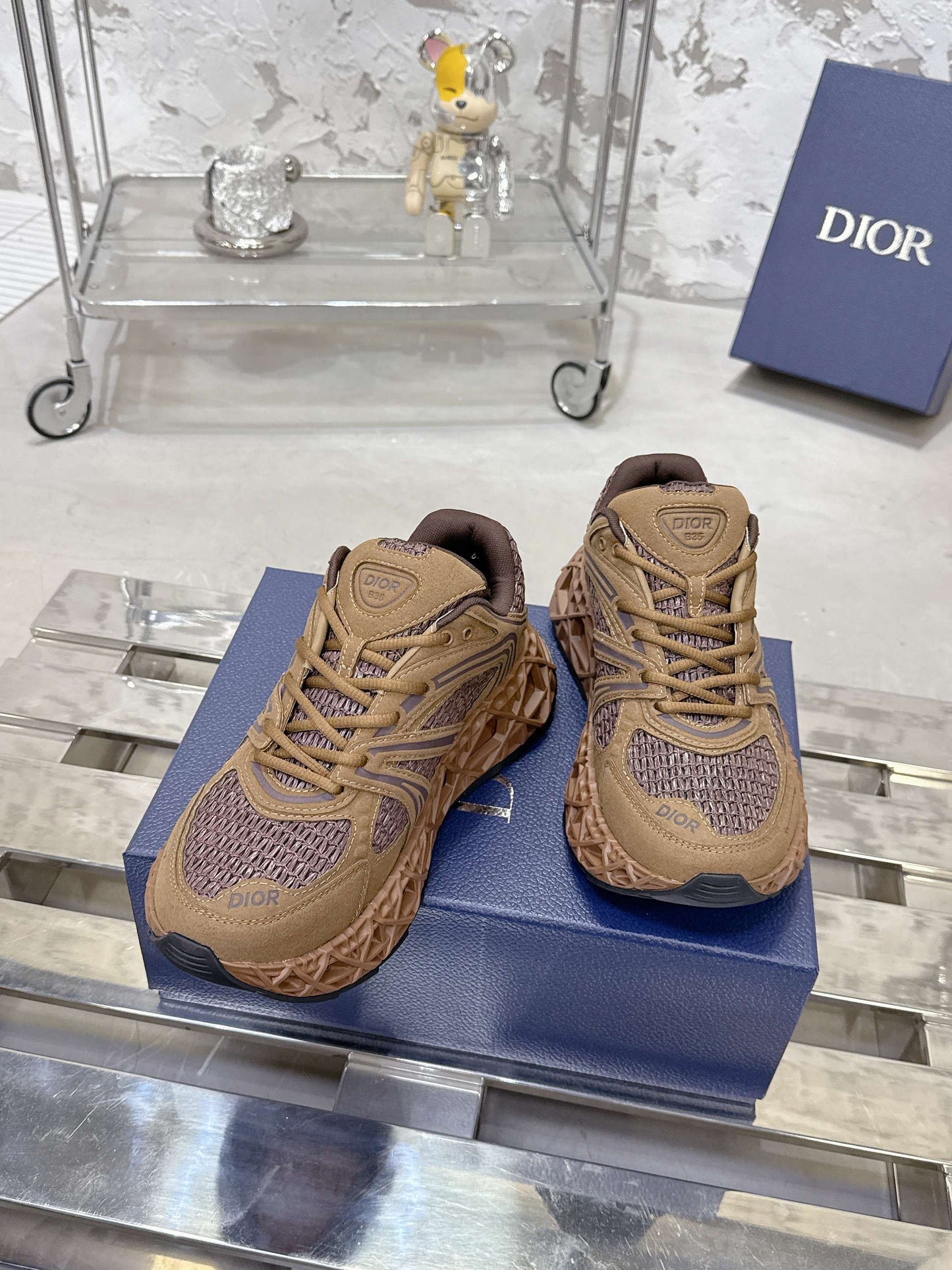 CD 26s Sneaker Brown Mesh Suede 905045