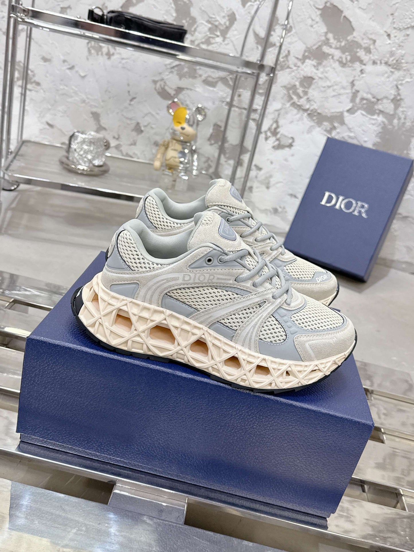 CD 26s Sneaker Grey Mesh Suede 905048