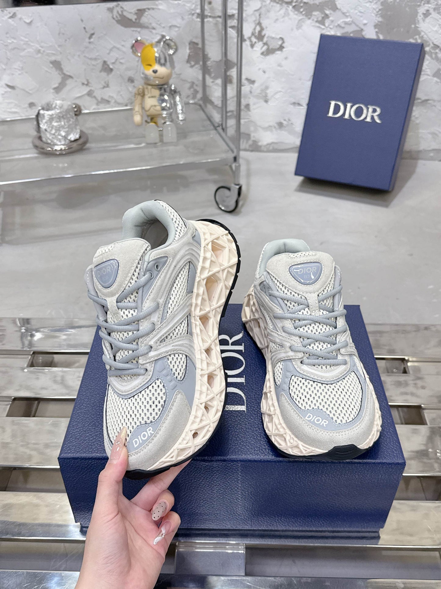 CD 26s Sneaker Grey Mesh Suede 905048