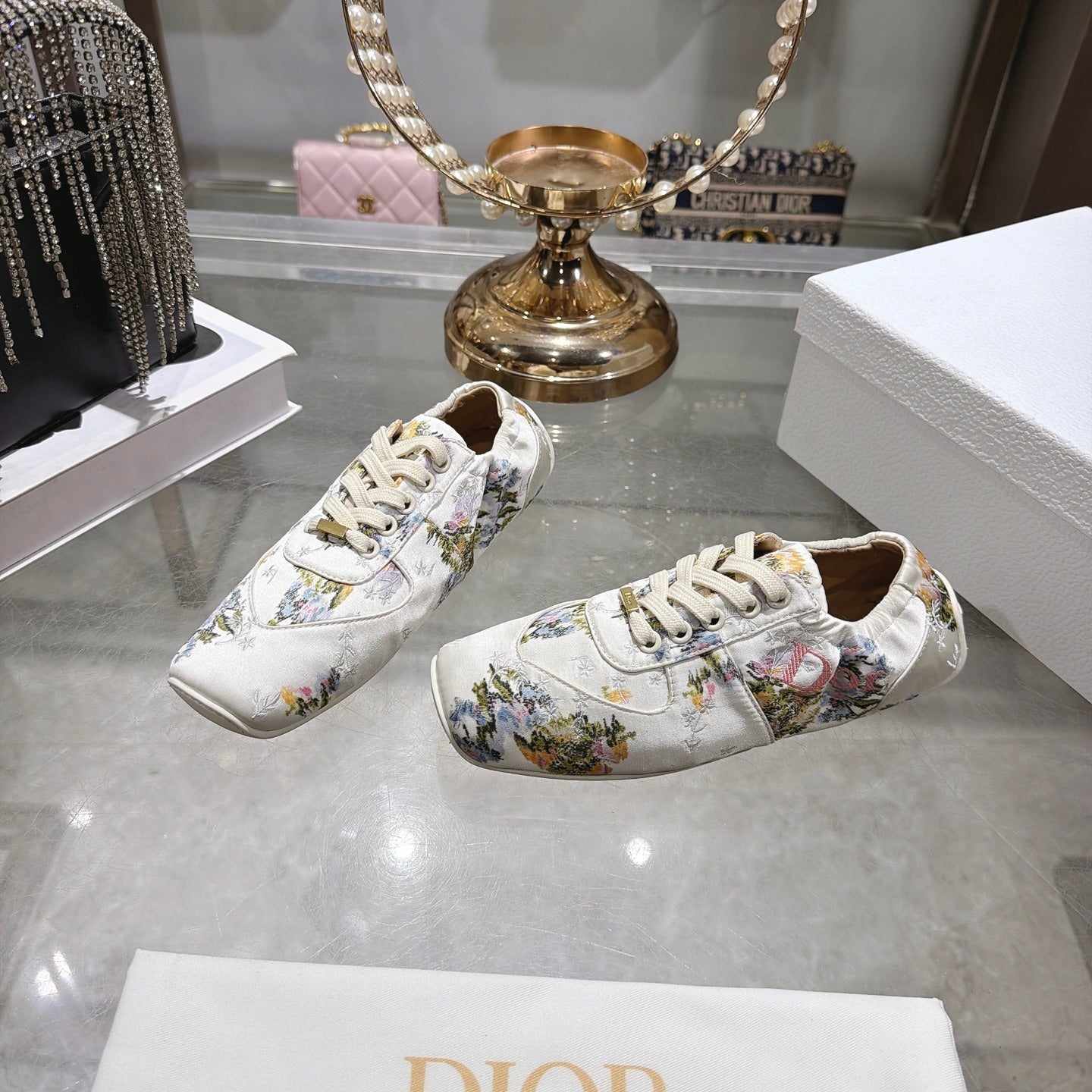 CD 26s Cœur Sneaker White Fabric 901691