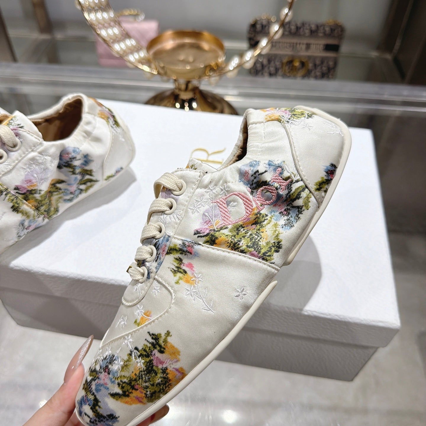 CD 26s Cœur Sneaker White Fabric 901691