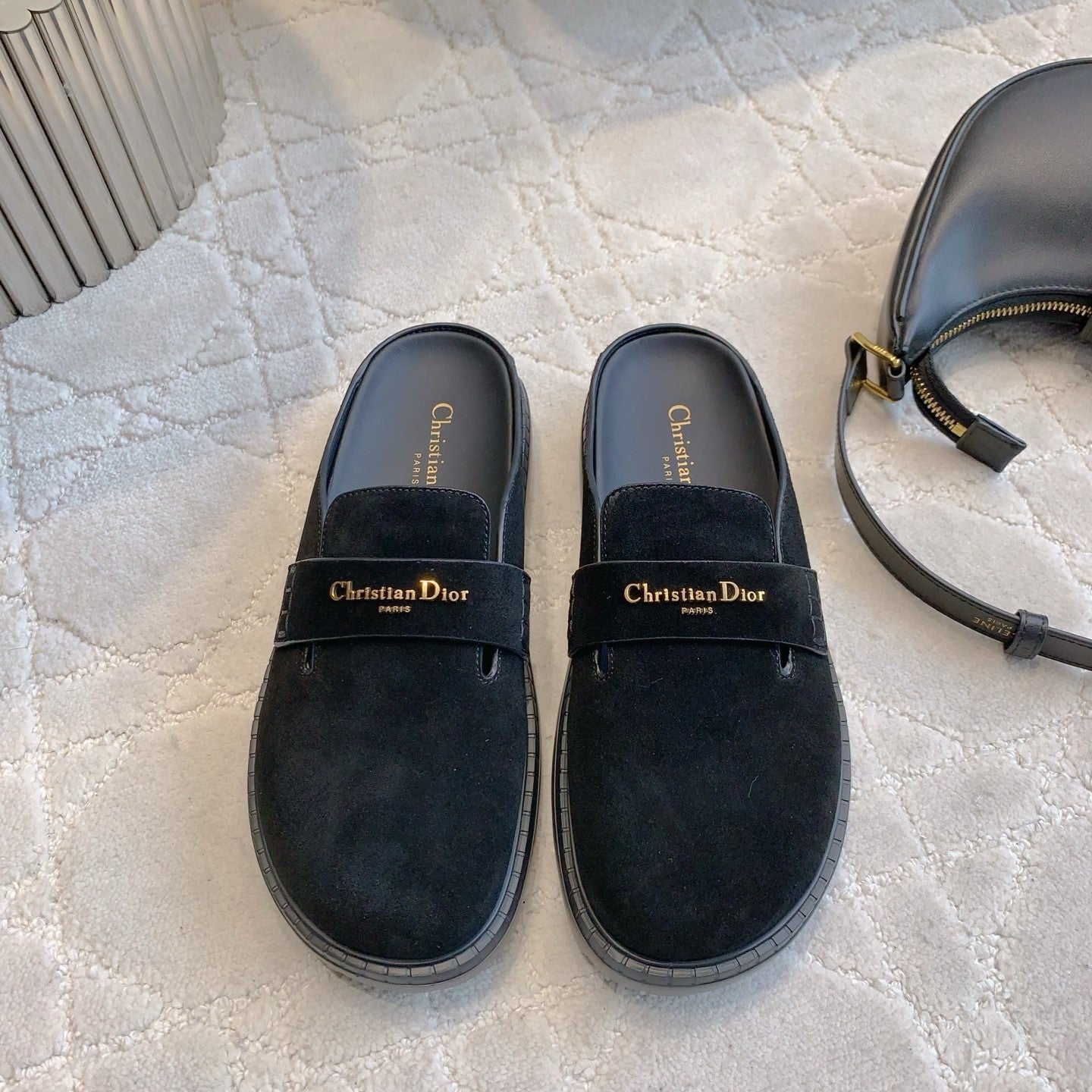 Dior Boy Mule Black Suede 615461