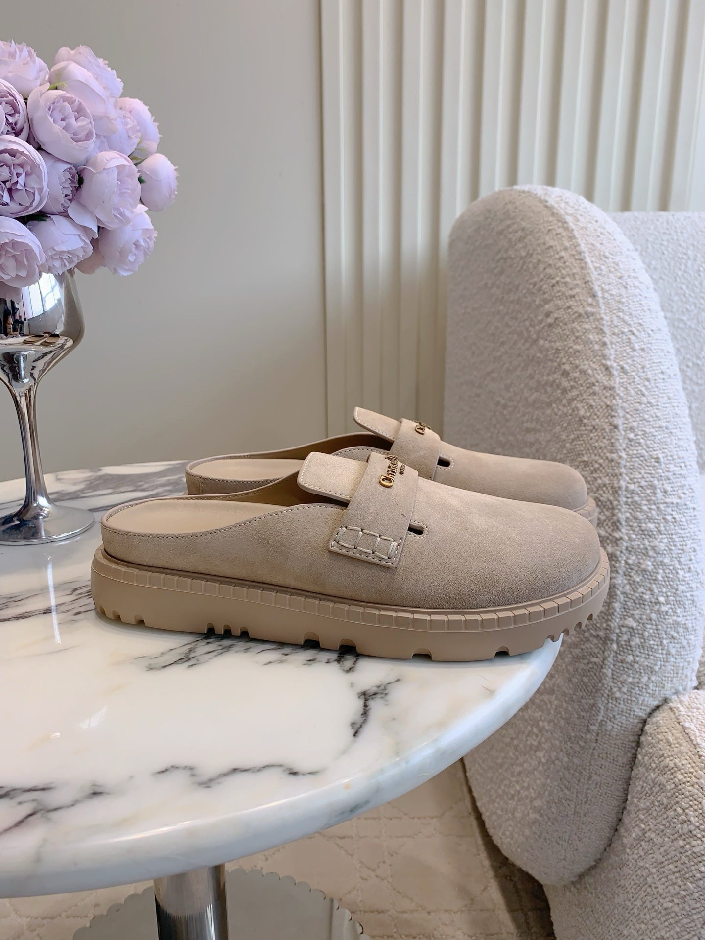 Dior Boy Mule Light Taupe Suede  615462