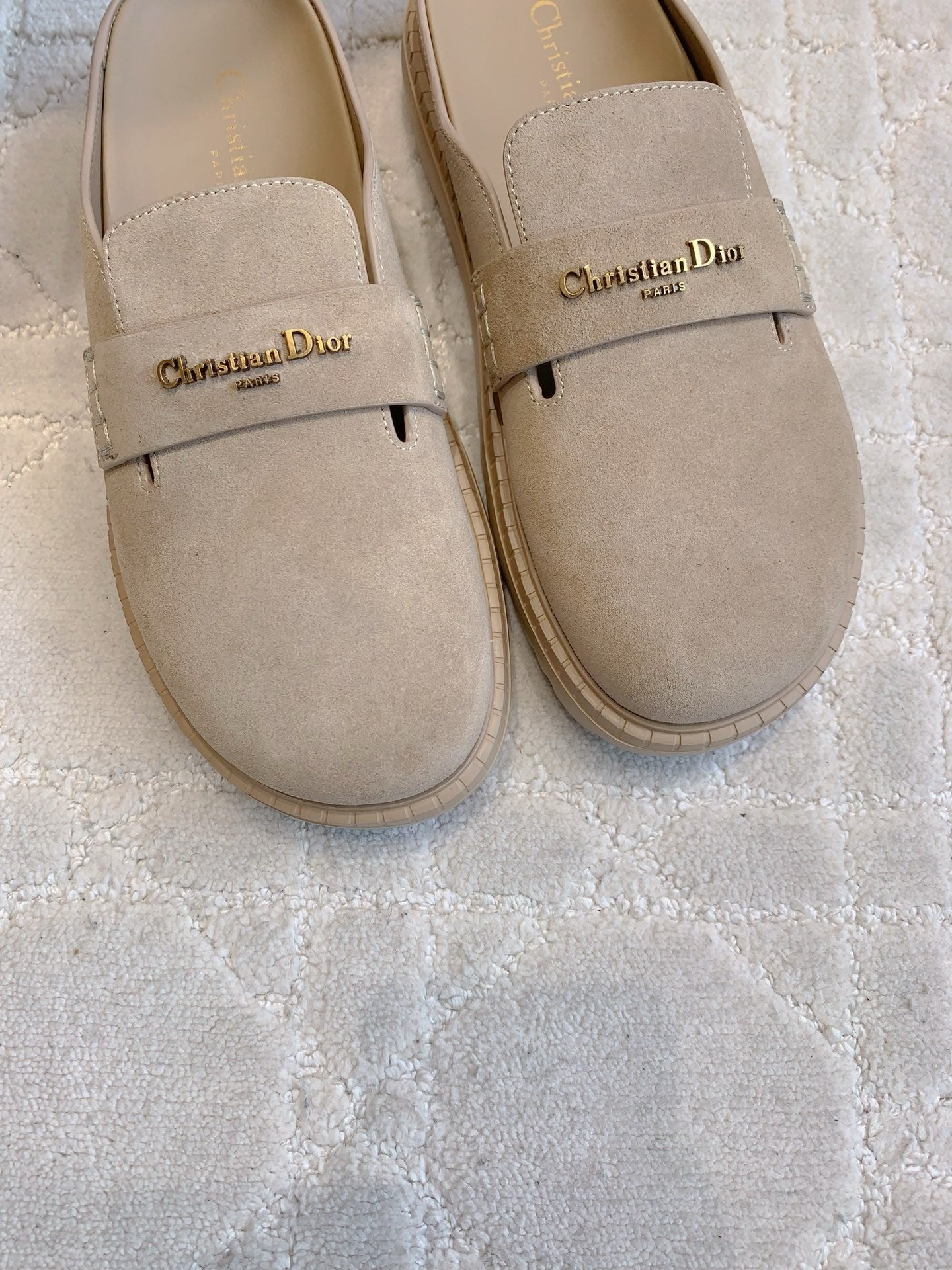 Dior Boy Mule Light Taupe Suede  615462