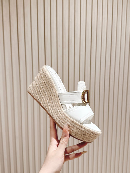 CD 30 Montaigne Wedge Slide 85mm  Lambskin 483076