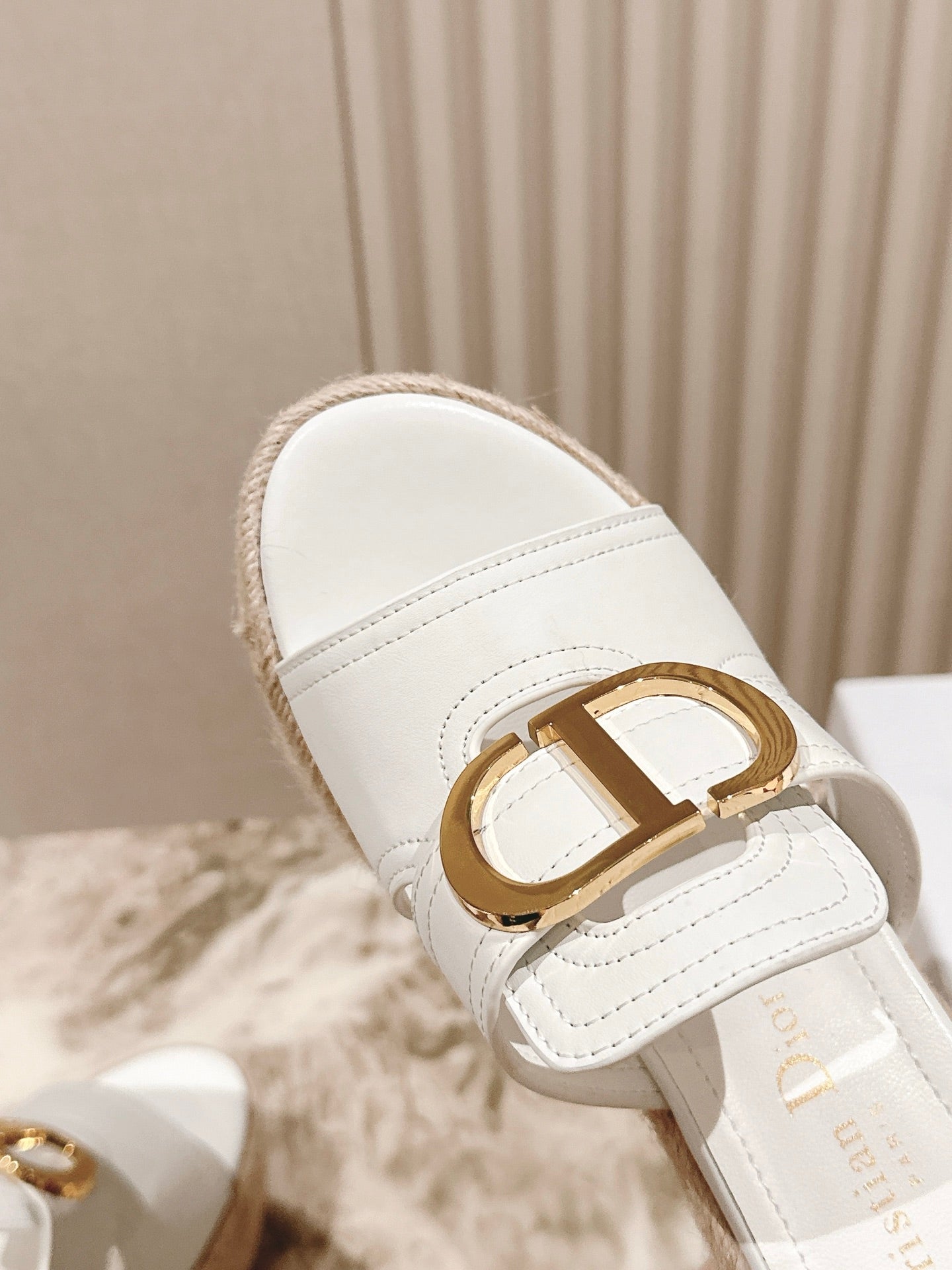 CD 30 Montaigne Wedge Slide 85mm  Lambskin 483076
