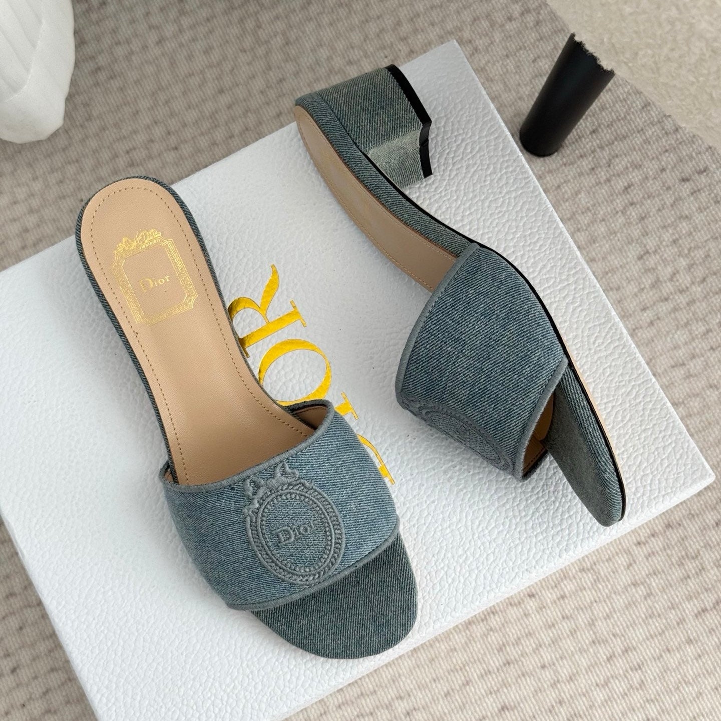 CD Médaillon Slide 4.5cm Wash Blue Denim 849736