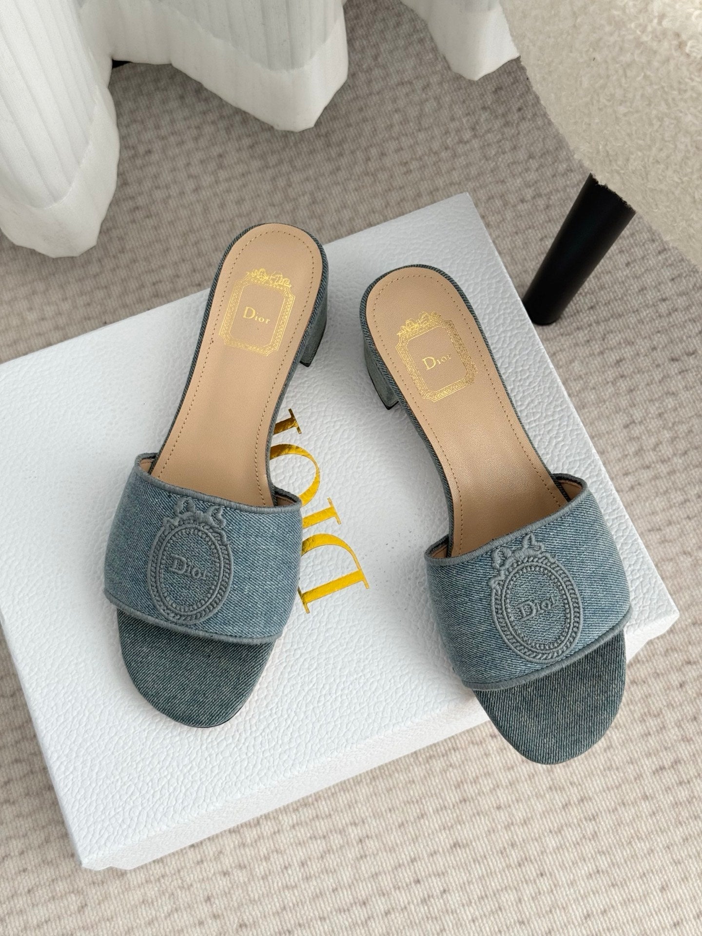 CD Médaillon Slide 4.5cm Wash Blue Denim 849736