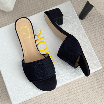 CD Médaillon Slide 4.5cm Dark Blue Denim 849737