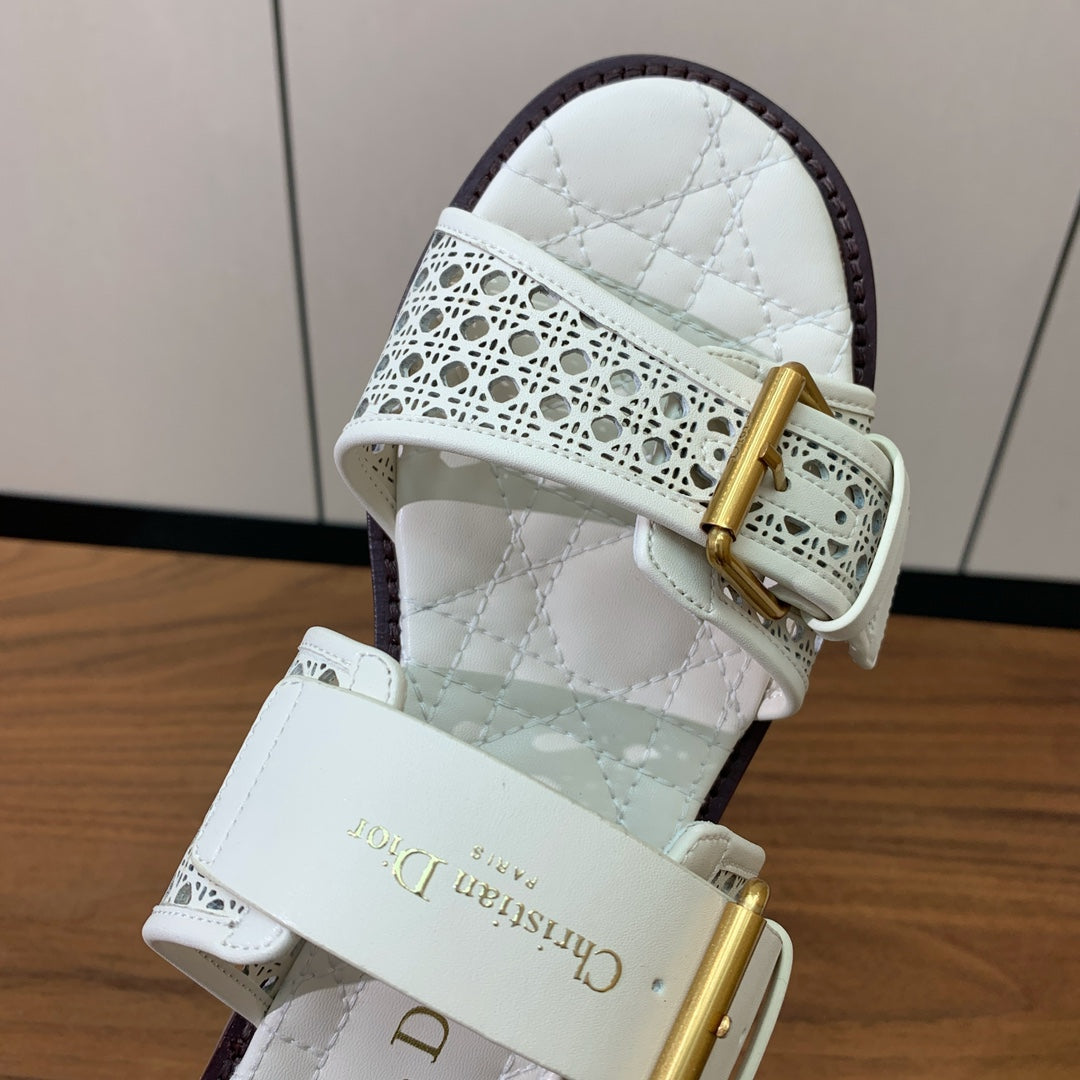 CD D-Avenue Slide White Cowhide 792658