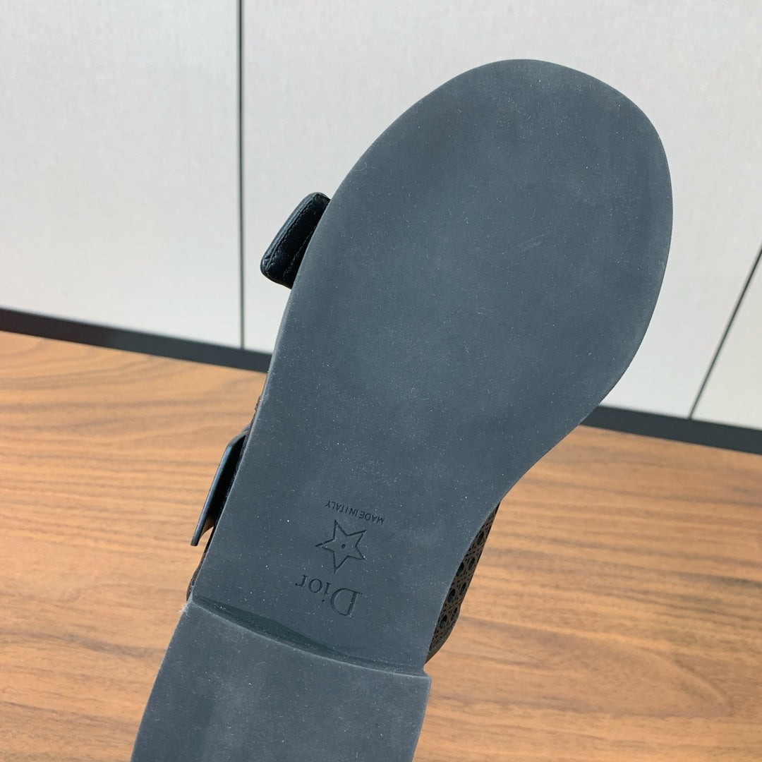 CD D-Avenue Slide Black Cowhide 792659