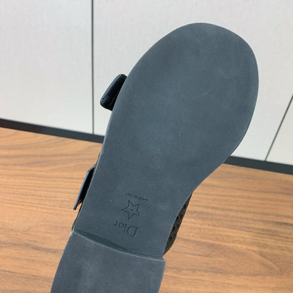 CD D-Avenue Slide Black Cowhide 792659