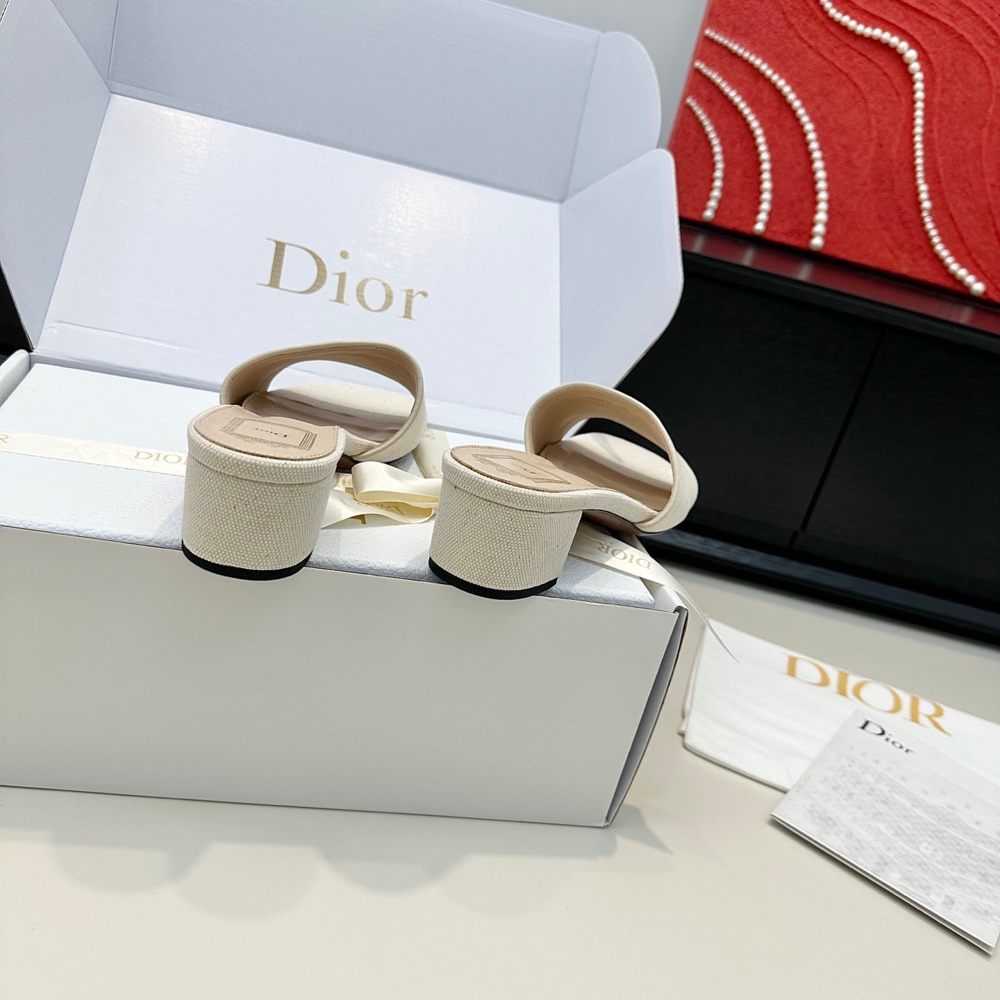 CD Médaillon Slide 4.5cm Cream Denim 899865