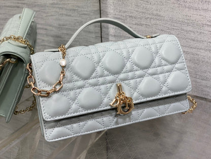 my cd mini 21 light cloud blue lambskin