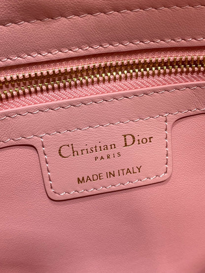 CD 26SS Bow-Adorned Bag Blush Pink Calfskin 272507