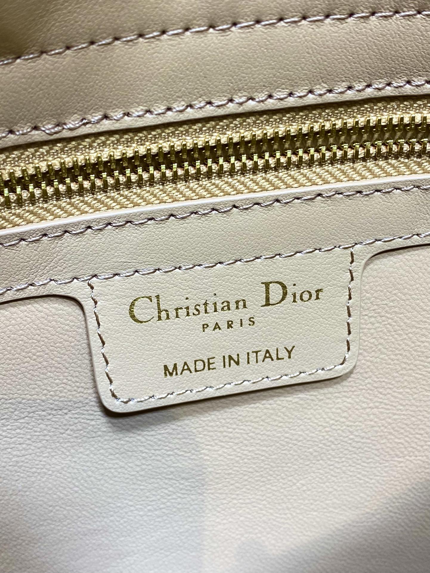 CD 26SS Bow-Adorned Bag Khaki Brown Calfskin 272513