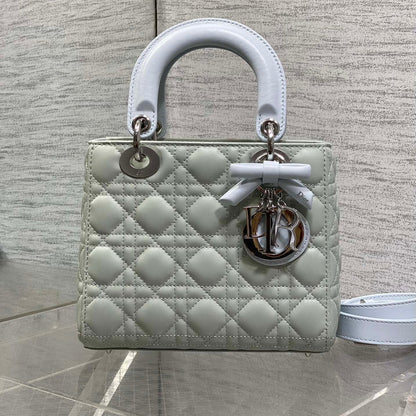 Dior 2026 Lady Dior Bag Grey Charcoal Lambskin 286579