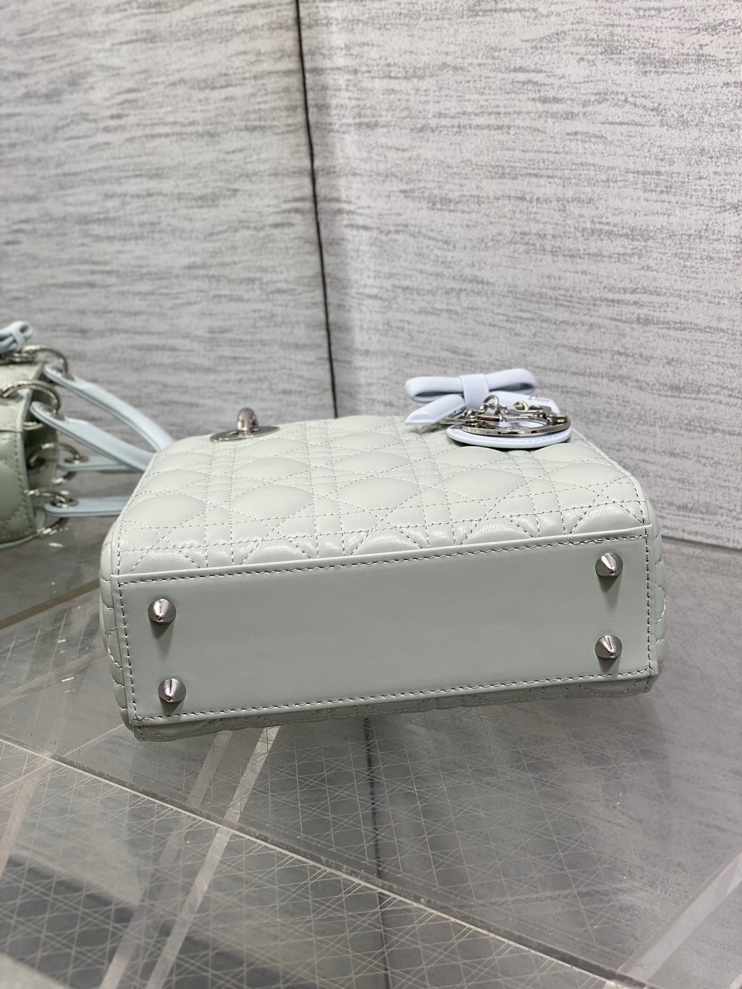 Dior 2026 Lady Dior Bag Grey Charcoal Lambskin 286579