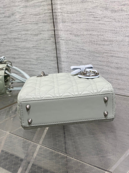 Dior 2026 Lady Dior Bag Grey Charcoal Lambskin 286579