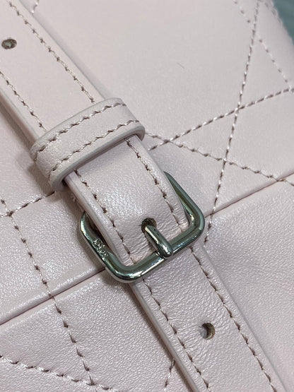 Dior Trianon Bag Light Pink Macrocannage Lambskin 286599