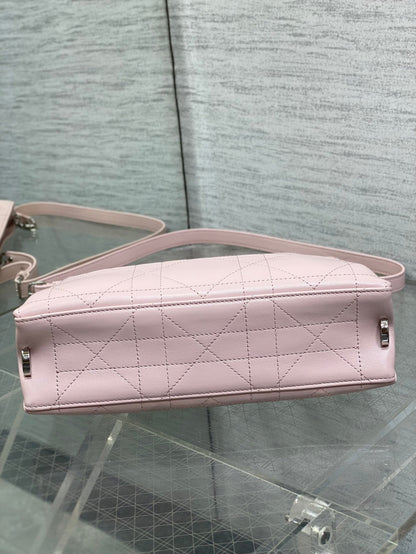 Dior Trianon Bag Light Pink Macrocannage Lambskin 286599