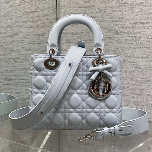 Dior 2026 Lady Dior Bag Glacier Blue Lambskin 286617