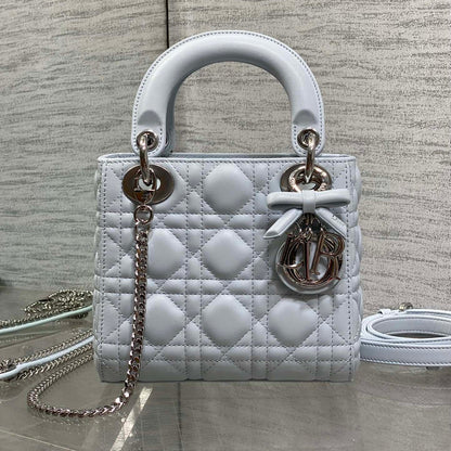 Dior 2026 Mini Lady Dior Bag Glacier BlueLambskin 286619