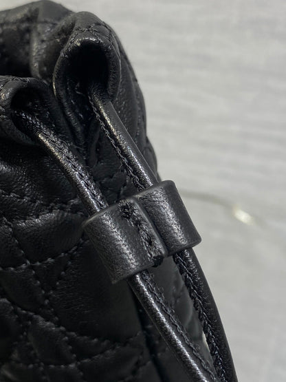 CD Adiorable Mini Bucket Bag Black Lambskin 286641