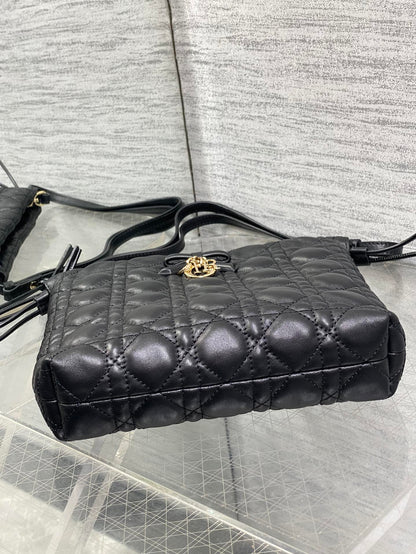 CD Adiorable Mini Bucket Bag Black Lambskin 286641
