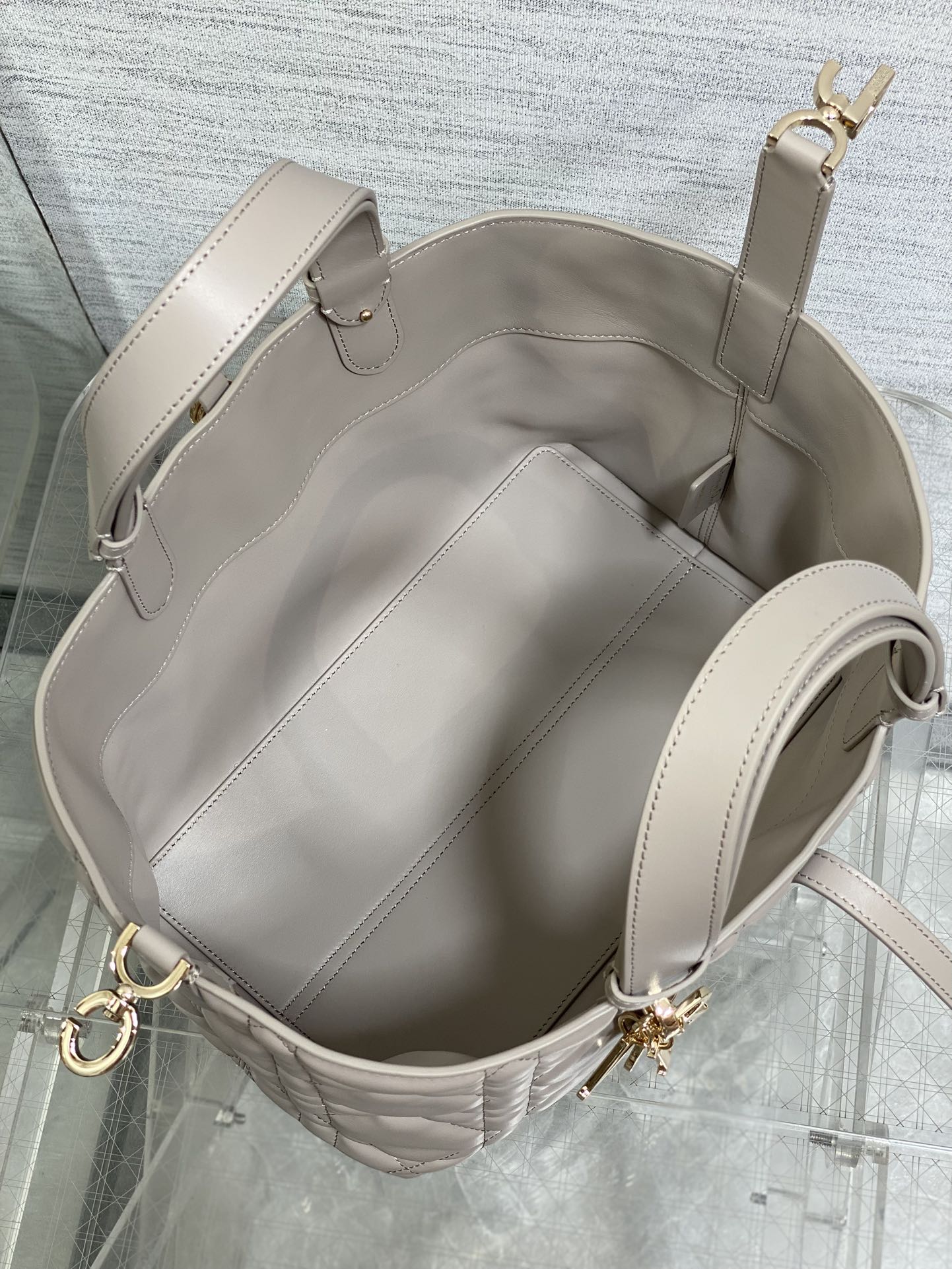CD Toujours Bag 28.5cm Charcoal Gray Calfskin 286656
