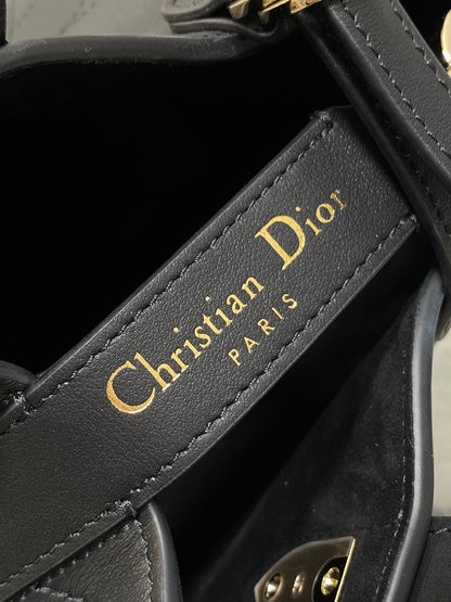 CD Toujours Bag 18cm Black Macrocannage Lambskin 286515