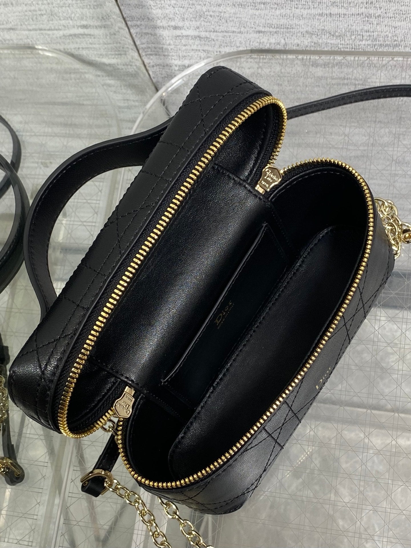 Dior 2026 Trianon Soft Vanity Bag 19cm Multicolor Lambskin 355388