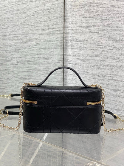 Dior 2026 Trianon Soft Vanity Bag 19cm Multicolor Lambskin 355388