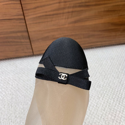 Chanel 2026 Slingback Flats Mesh Grosgrain 792615
